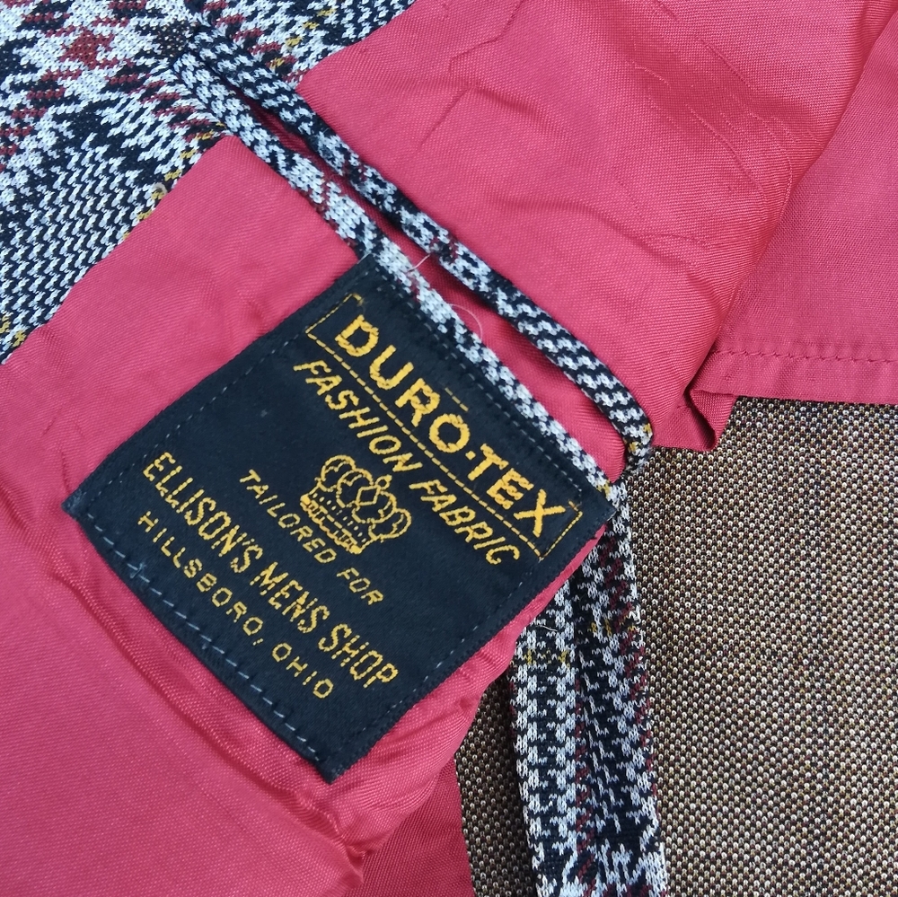 Vintage Polyester Plaid Jacket - Picture 6 of 8